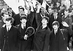 "The Beatles arrive at JFK Airport.jpg", originally uploaded by User:Misterweiss