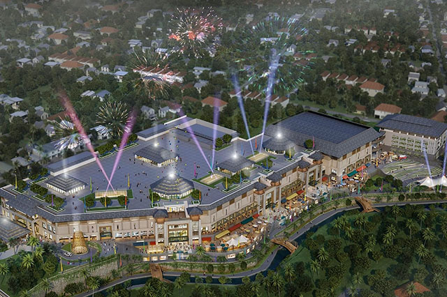bird view living world bali mall
